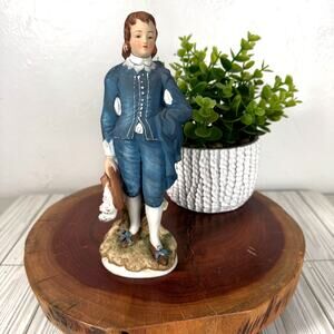 Lefton Blue Boy Figurine KW387 Limited Edition Hand Painted
